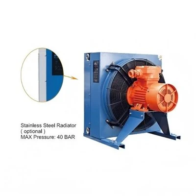 Cooler taż-żejt idrawliku tar-radjatur ġdid ta' 100L/MIN Pjanċa mkessħa bl-arja -Fin Aluminum Hydraulic Oil Cooler